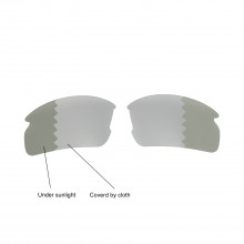 Walleva Transition/Photochromic Polarized Replacement Lenses For Oakley Flak 2.0 (OO9295 Series) Sunglasses